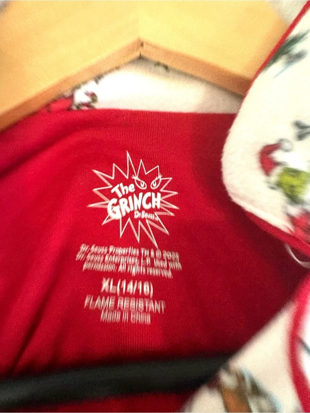 Dr Seuss The Grinch Christmas Pajama Set Womens Holiday Button Up PJs